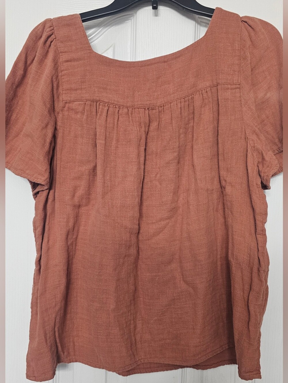 Madewell Patchwork Square-Neck Top is a boho-inspired, relaxed-fit blouse Size L - Picture 6 of 10